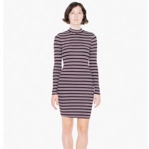 AA Ribbed Mockneck Dress